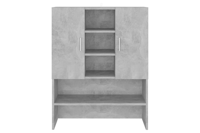 Tvättmaskinsskåp betonggrå 70,5x25,5x90 cm - Grå - Förvaring - Badrumsförvaring & tvättstuga inredning - Badrumsskåp