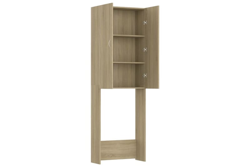 Tvättmaskinsskåp sonoma-ek 64x25,5x190 cm - Ek - Förvaring - Badrumsförvaring & tvättstuga inredning - Badrumsskåp