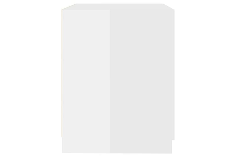 Tvättmaskinsskåp vit högglans 71x71,5x91,5 cm - Badrumsskåp