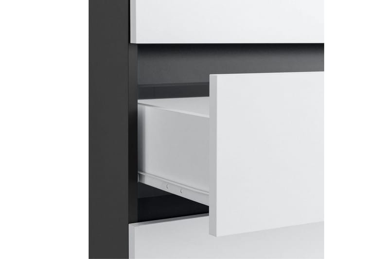 Badrumsskåp Wisla 76x35x98 cm, Antracit/Vit - 76x35x98 cm, Antracit/Vit - Förvaring - Badrumsförvaring & tvättstuga inredning - Badrumsskåp