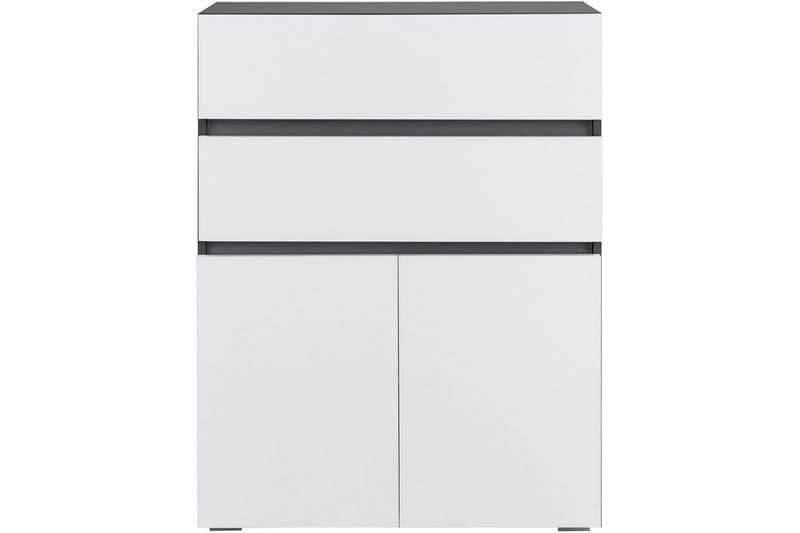 Badrumsskåp Wisla 76x35x98 cm, Antracit/Vit - 76x35x98 cm, Antracit/Vit - Förvaring - Badrumsförvaring & tvättstuga inredning - Badrumsskåp