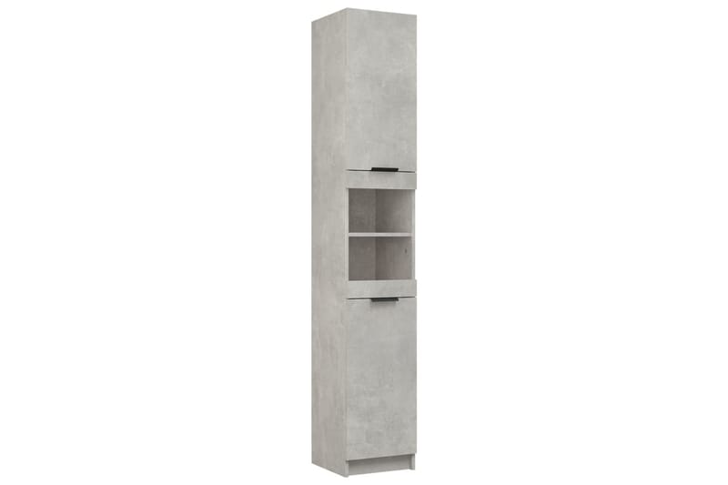 beBasic Badrumsskåp betonggrå 32x34x188,5 cm konstruerat trä - Förvaring - Badrumsförvaring & tvättstuga inredning - Badrumsskåp