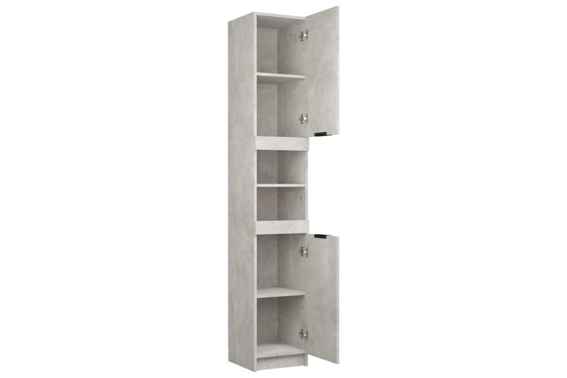 beBasic Badrumsskåp betonggrå 32x34x188,5 cm konstruerat trä - Förvaring - Badrumsförvaring & tvättstuga inredning - Badrumsskåp