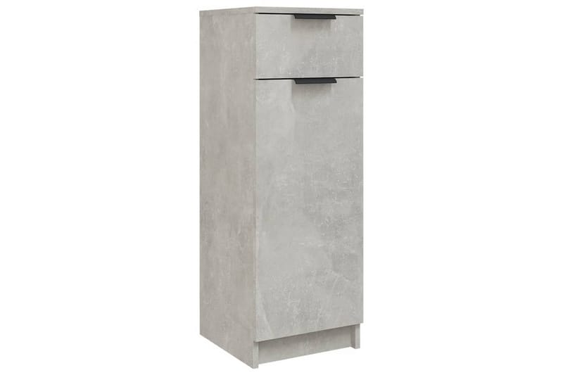 beBasic Badrumsskåp betonggrå 32x34x90 cm konstruerat trä - Förvaring - Badrumsförvaring & tvättstuga inredning - Badrumsskåp