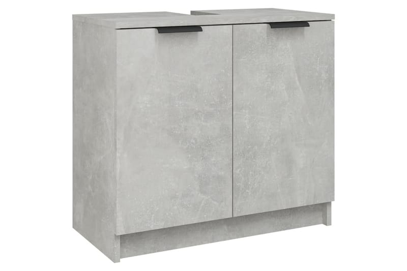 beBasic Badrumsskåp betonggrå 64,5x33,5x59 cm konstruerat trä - Förvaring - Badrumsförvaring & tvättstuga inredning - Badrumsskåp