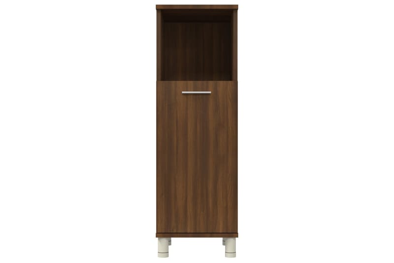 beBasic Badrumsskåp brun ek 30x30x95 cm konstruerat trä - Förvaring - Badrumsförvaring & tvättstuga inredning - Badrumsskåp