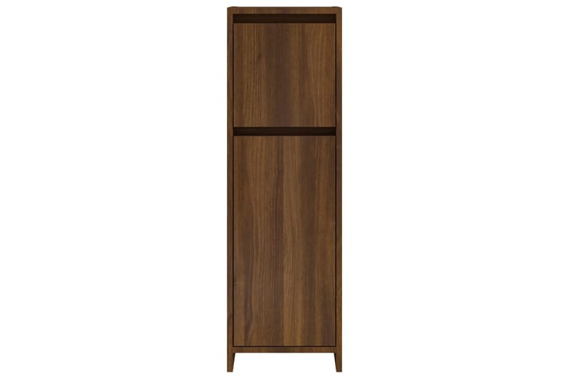 beBasic Badrumsskåp brun ek 30x30x95 cm konstruerat trä - Förvaring - Badrumsförvaring & tvättstuga inredning - Badrumsskåp