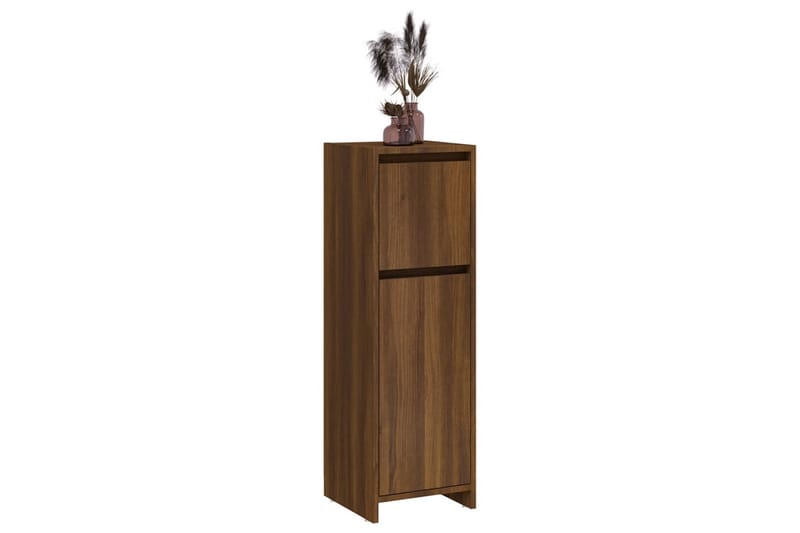 beBasic Badrumsskåp brun ek 30x30x95 cm konstruerat trä - Förvaring - Badrumsförvaring & tvättstuga inredning - Badrumsskåp