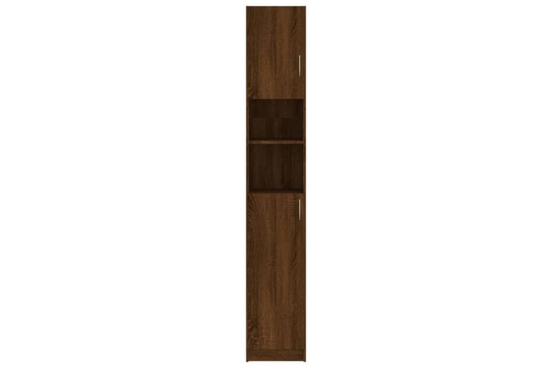 beBasic Badrumsskåp brun ek 32x25,5x190 cm konstruerat trä - Badrumsskåp