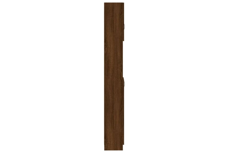 beBasic Badrumsskåp brun ek 32x25,5x190 cm konstruerat trä - Förvaring - Badrumsförvaring & tvättstuga inredning - Badrumsskåp