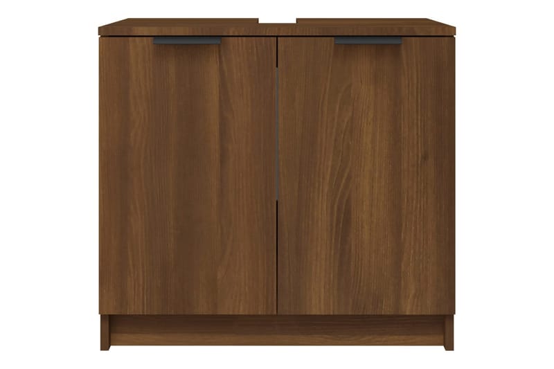 beBasic Badrumsskåp brun ek 64,5x33,5x59 cm konstruerat trä - Förvaring - Badrumsförvaring & tvättstuga inredning - Badrumsskåp