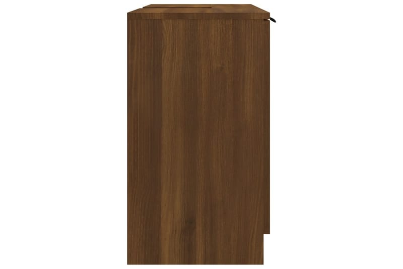 beBasic Badrumsskåp brun ek 64,5x33,5x59 cm konstruerat trä - Förvaring - Badrumsförvaring & tvättstuga inredning - Badrumsskåp