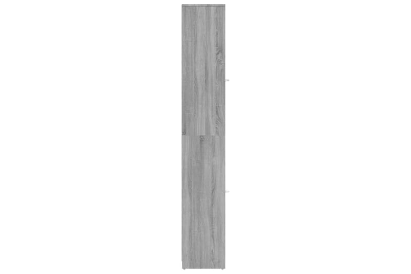 beBasic Badrumsskåp grå sonoma 30x30x183,5 cm konstruerat trä - Förvaring - Badrumsförvaring & tvättstuga inredning - Badrumsskåp