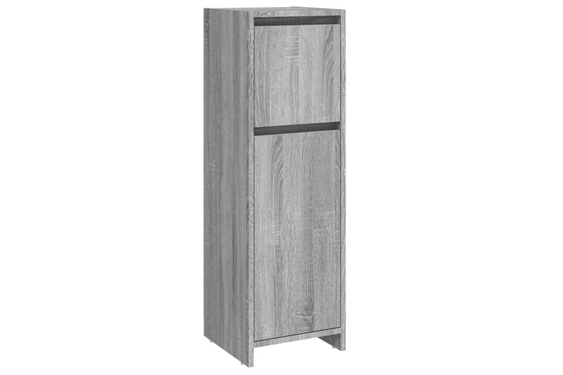 beBasic Badrumsskåp grå sonoma 30x30x95 cm konstruerat trä - Förvaring - Badrumsförvaring & tvättstuga inredning - Badrumsskåp