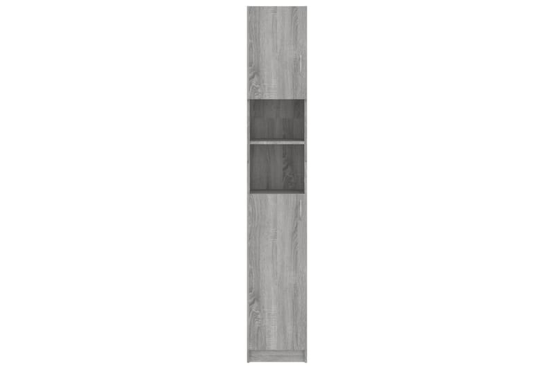 beBasic Badrumsskåp grå sonoma 32x25,5x190 cm konstruerat trä - Förvaring - Badrumsförvaring & tvättstuga inredning - Badrumsskåp