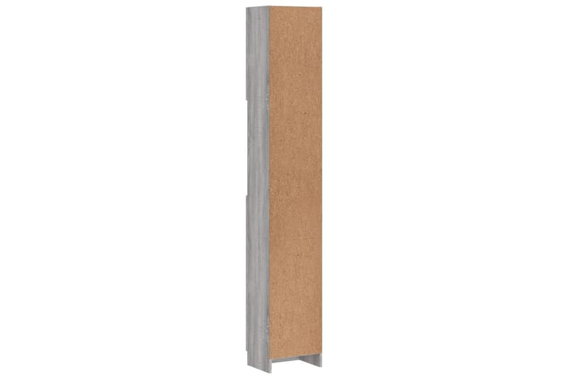 beBasic Badrumsskåp grå sonoma 32x25,5x190 cm konstruerat trä - Förvaring - Badrumsförvaring & tvättstuga inredning - Badrumsskåp