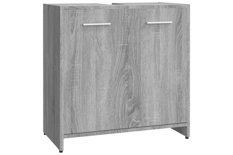 beBasic Badrumsskåp grå sonoma 60x33x60 cm konstruerat trä - Förvaring - Badrumsförvaring & tvättstuga inredning - Badrumsskåp