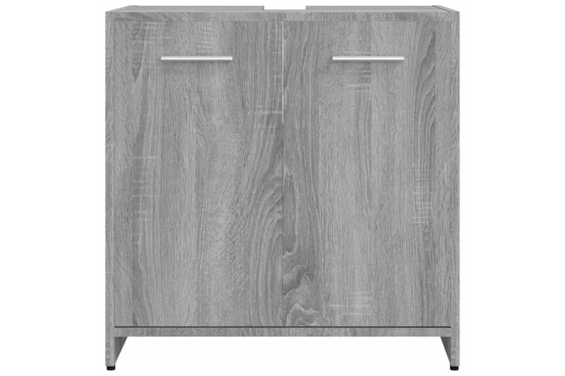 beBasic Badrumsskåp grå sonoma 60x33x60 cm konstruerat trä - Förvaring - Badrumsförvaring & tvättstuga inredning - Badrumsskåp