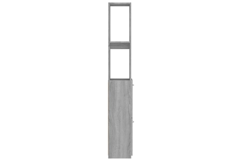 beBasic Badrumsskåp grå sonoma-ek 25x25x170 cm konstruerat trä - Förvaring - Badrumsförvaring & tvättstuga inredning - Badrumsskåp