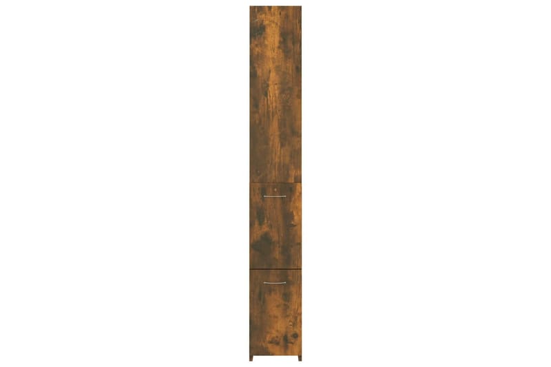 beBasic Badrumsskåp rökfärgad ek 25x25x170 cm konstruerat trä - Förvaring - Badrumsförvaring & tvättstuga inredning - Badrumsskåp
