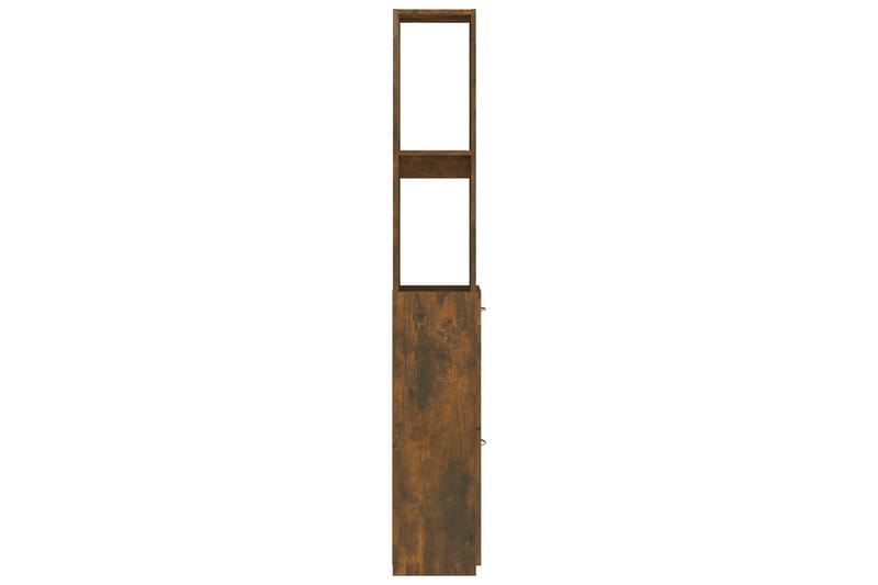 beBasic Badrumsskåp rökfärgad ek 25x25x170 cm konstruerat trä - Förvaring - Badrumsförvaring & tvättstuga inredning - Badrumsskåp