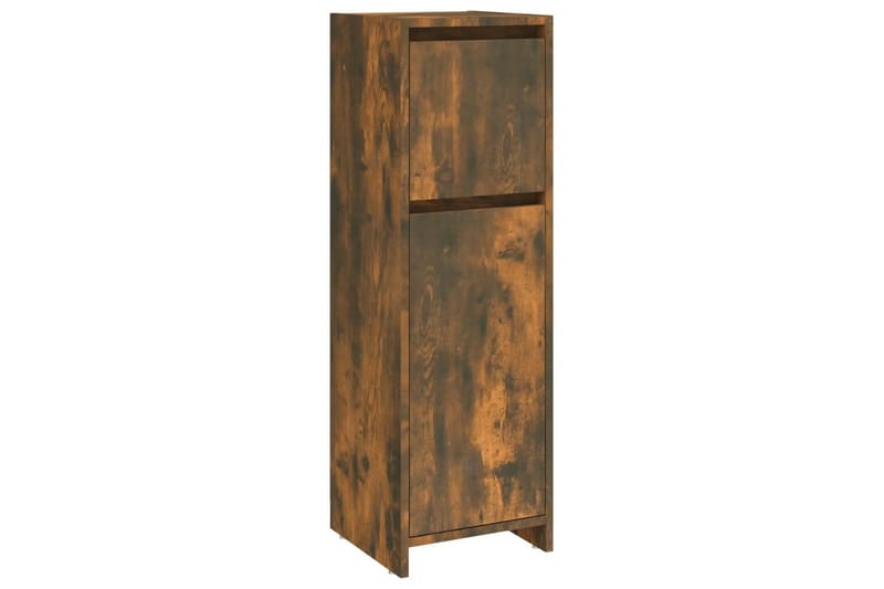 beBasic Badrumsskåp rökfärgad ek 30x30x95 cm konstruerat trä - Förvaring - Badrumsförvaring & tvättstuga inredning - Badrumsskåp