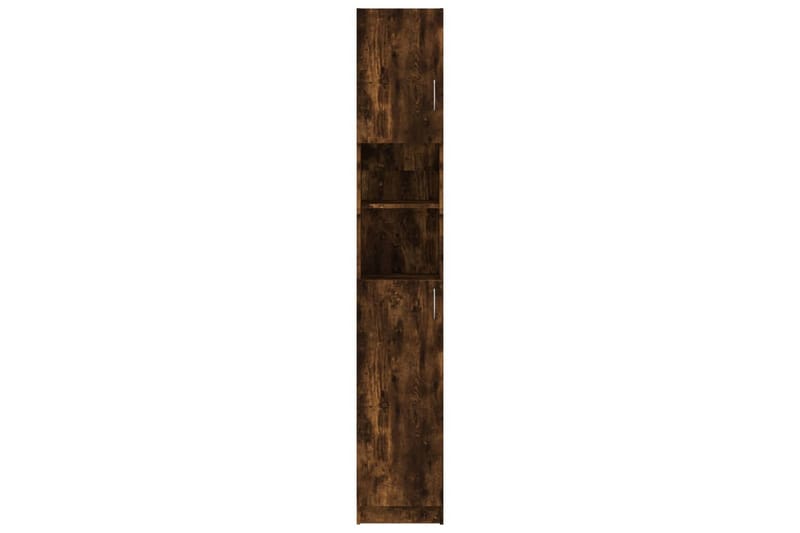 beBasic Badrumsskåp rökfärgad ek 32x25,5x190 cm konstruerat trä - Förvaring - Badrumsförvaring & tvättstuga inredning - Badrumsskåp