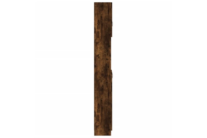 beBasic Badrumsskåp rökfärgad ek 32x25,5x190 cm konstruerat trä - Förvaring - Badrumsförvaring & tvättstuga inredning - Badrumsskåp