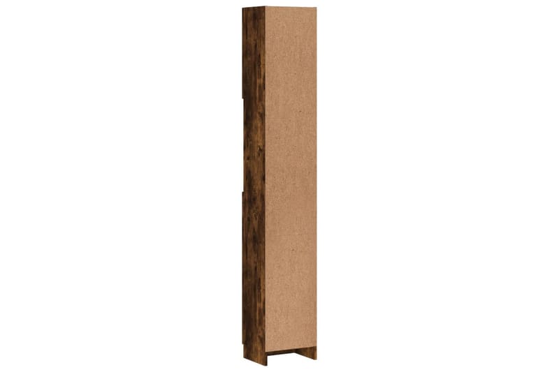 beBasic Badrumsskåp rökfärgad ek 32x25,5x190 cm konstruerat trä - Förvaring - Badrumsförvaring & tvättstuga inredning - Badrumsskåp