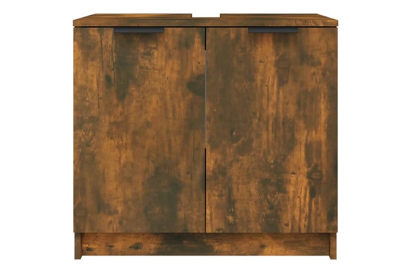 beBasic Badrumsskåp rökfärgad ek 64,5x33,5x59 cm konstruerat trä - Förvaring - Badrumsförvaring & tvättstuga inredning - Badrumsskåp