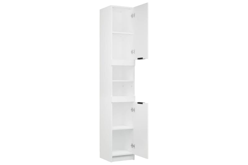 beBasic Badrumsskåp vit 32x34x188,5 cm konstruerat trä - Förvaring - Badrumsförvaring & tvättstuga inredning - Badrumsskåp