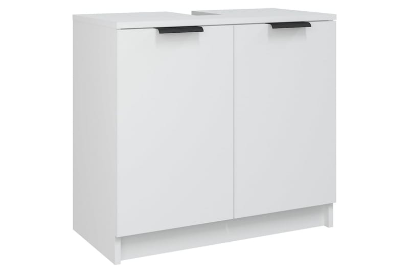 beBasic Badrumsskåp vit 64,5x33,5x59 cm konstruerat trä - Förvaring - Badrumsförvaring & tvättstuga inredning - Badrumsskåp