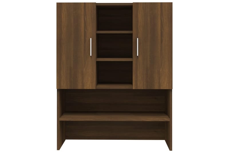 beBasic Tvättmaskinsskåp brun ek 70,5x25,5x90 cm - Förvaring - Badrumsförvaring & tvättstuga inredning - Badrumsskåp
