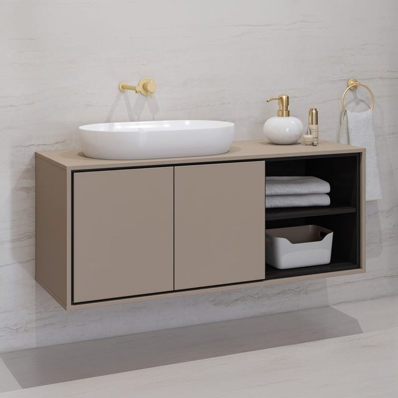 Diskbänkskåp Irvine 2 Dörrar - Kongo, 120 cm - Förvaring - Badrumsförvaring & tvättstuga inredning - Badrumsskåp