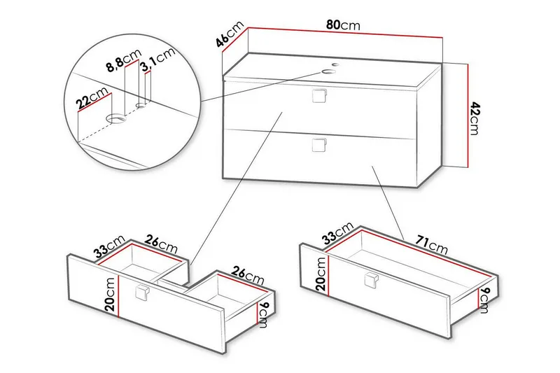 Glenndale Badrumsförvaring Concept 55 Grey - Förvaring - Badrumsförvaring & tvättstuga inredning