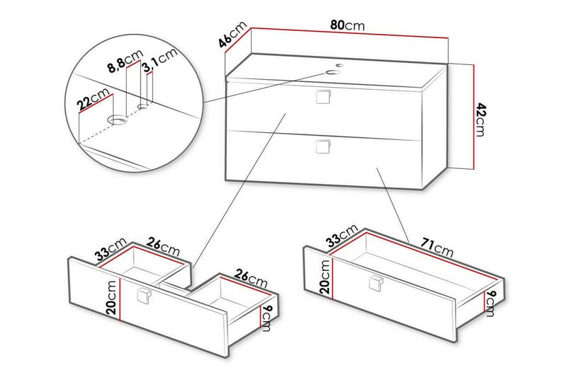 Glenndale Badrumsförvaring Concept 55 Grey - Förvaring - Badrumsförvaring & tvättstuga inredning