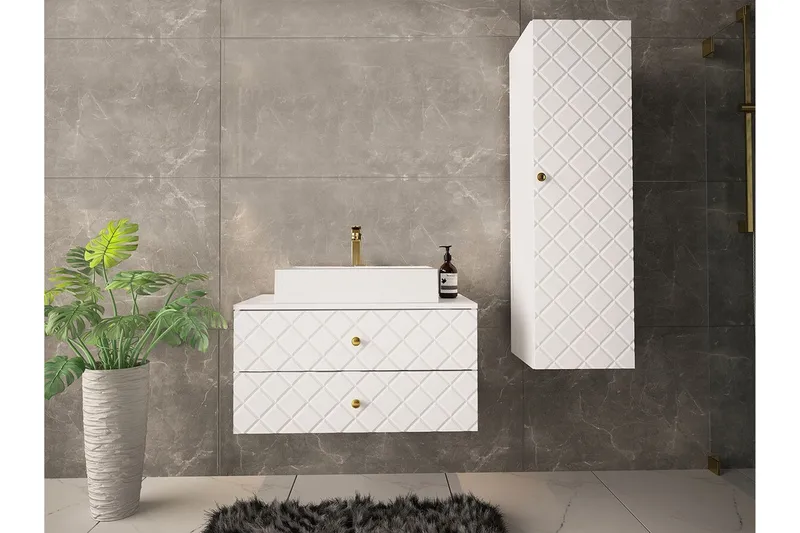 Glenndale Badrumsförvaring Concept 55 White - Förvaring - Badrumsförvaring & tvättstuga inredning