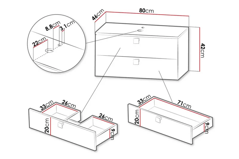 Glenndale Badrumsförvaring Concept 55 White - Förvaring - Badrumsförvaring & tvättstuga inredning