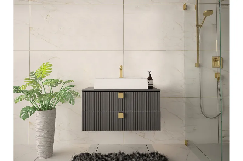 Glenndale Badrumsförvaring - Grå - Förvaring - Badrumsförvaring & tvättstuga inredning