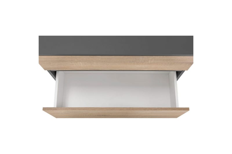 Högskåp till badrum Loft24 Tvättställsskåp Wisla Graphite Grey, Dark Colored Wood - Förvaring - Badrumsförvaring & tvättstuga inredning - Badrumsskåp