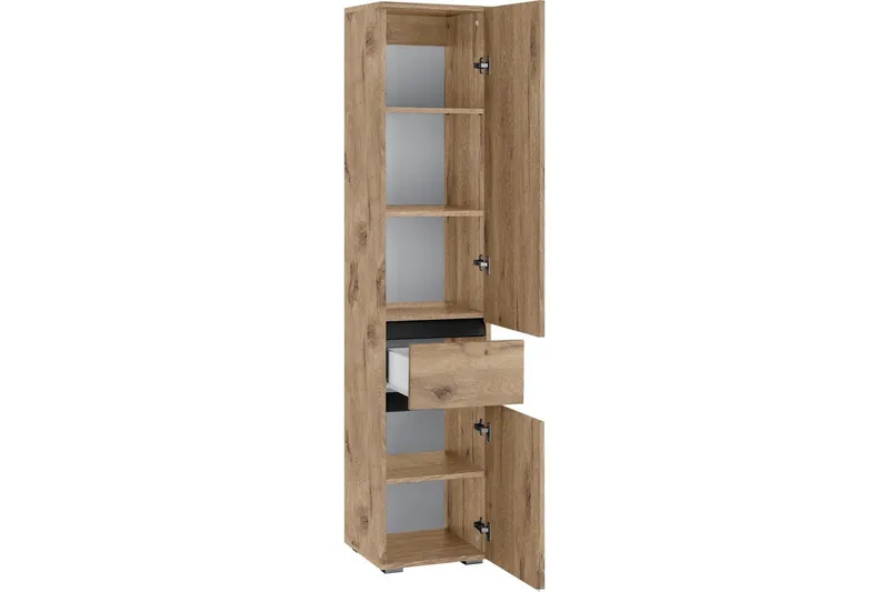 Högskåp till badrum Loft24 Wisla Högskåp till Badrum 180x38x35 cm Natur - Förvaring - Badrumsförvaring & tvättstuga inredning - Badrumsskåp