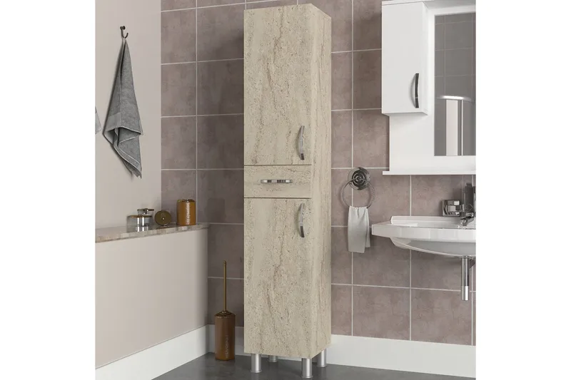 Högskåp till badrum Namo Högskåp Badrum Beige - Förvaring - Badrumsförvaring & tvättstuga inredning - Badrumsskåp