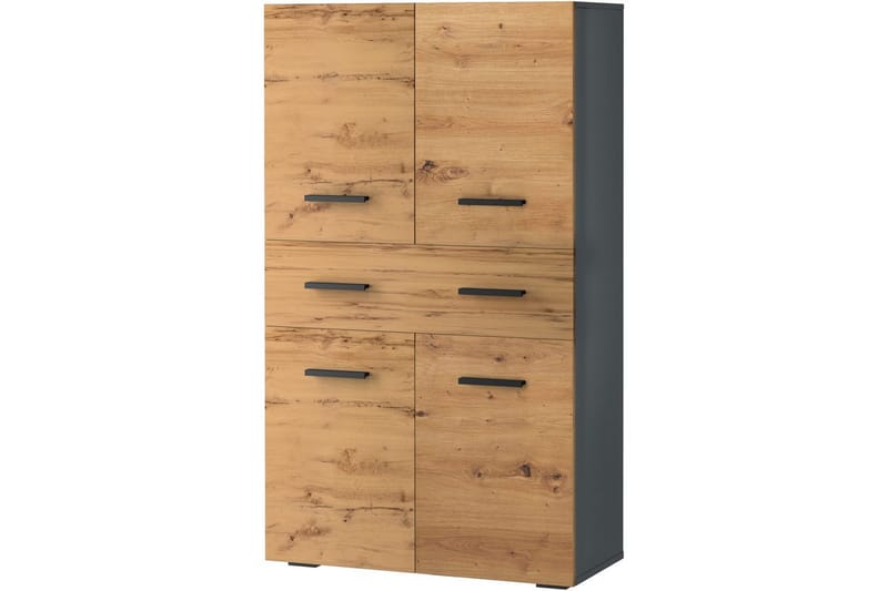 Malika Högskåp till Badrum 130x76x35 cm, Natur