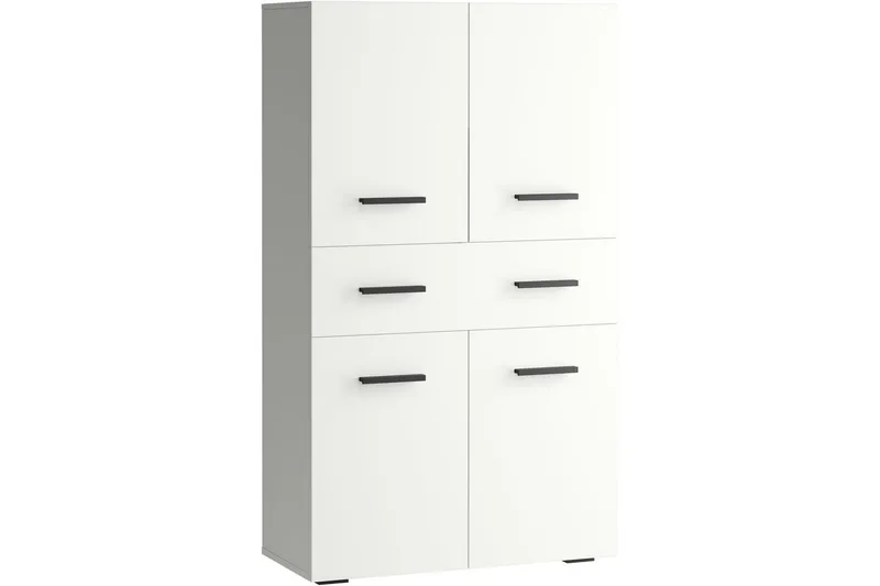 Malika Högskåp till Badrum 130x76x35 cm, Vit