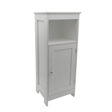 Morano Badrumsskåp 30x80 cm Wienerflätning - vit och silverfärgad - Förvaring - Badrumsförvaring & tvättstuga inredning - Badrumsskåp
