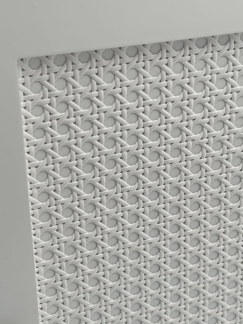 Morano Badrumsskåp 30x80 cm Wienerflätning - vit och silverfärgad - Förvaring - Badrumsförvaring & tvättstuga inredning - Badrumsskåp