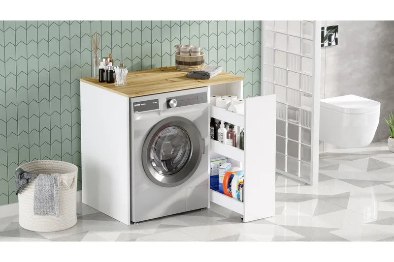 Rinorea Badrumsförvaring 93,5x88,3 cm - Brun - Förvaring - Badrumsförvaring & tvättstuga inredning