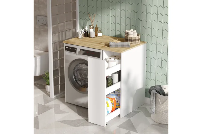 Rinorea Badrumsförvaring 93,5x88,3 cm - Brun - Förvaring - Badrumsförvaring & tvättstuga inredning