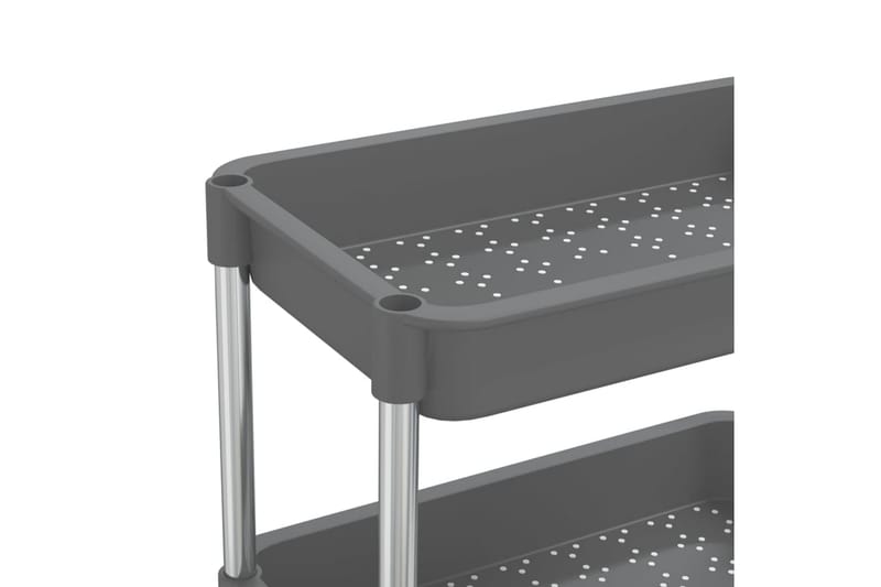 Rullvagn 5 våningar grå 40x22x116 cm järn och ABS - Grå - Förvaring - Badrumsförvaring & tvättstuga inredning - Rullvagn badrum