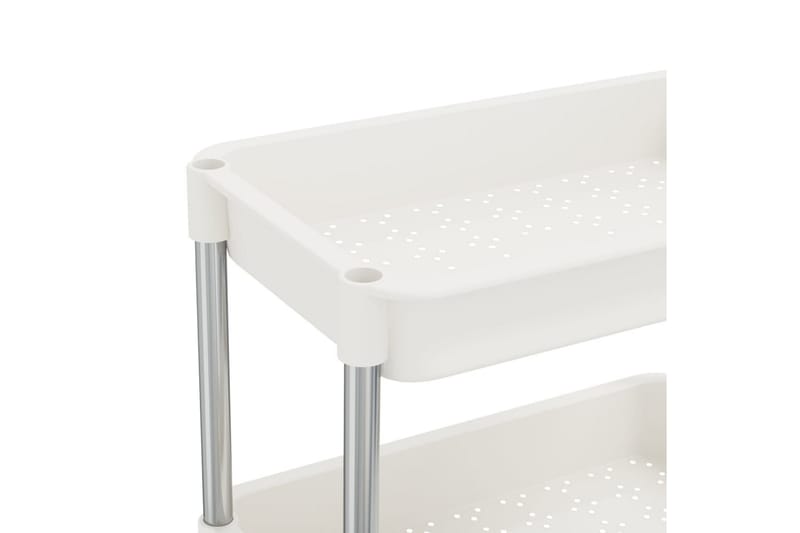 Rullvagn 5 våningar vit 40x22x116 cm järn och ABS - Vit - Förvaring - Badrumsförvaring & tvättstuga inredning - Rullvagn badrum